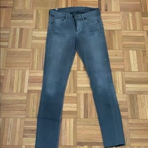 Citizens of humanity ash grey cropped denim